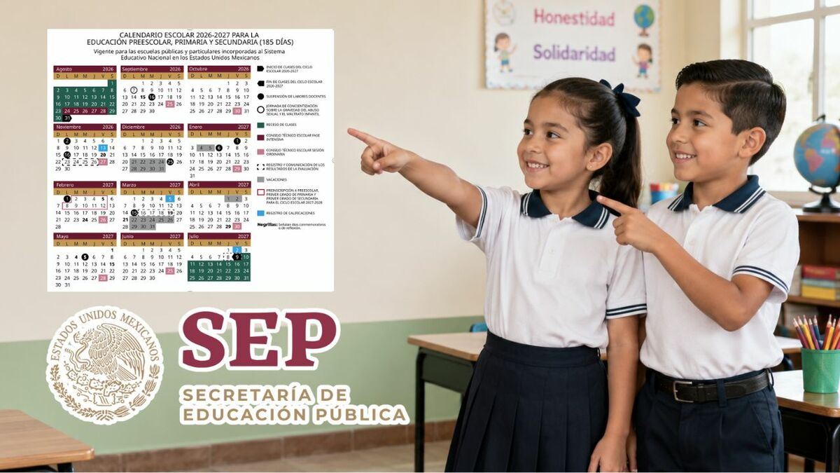 Calendario escolar 2026-2027: SEP publica la agenda oficial de alumnos