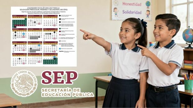 SEP hace oficial la publicación del calendario escolar para el ciclo 2026-2027. (ChatGPT y DOF).