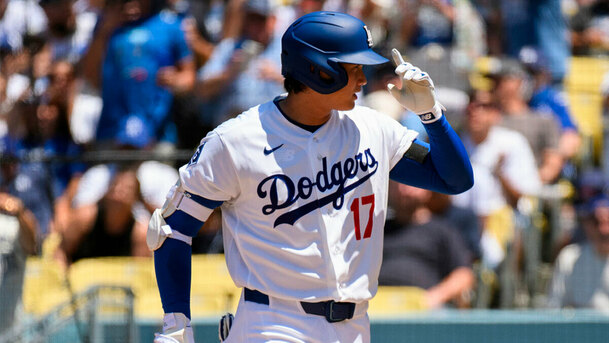 Shohei Ohtani como bateador lidera a los Dodgers en jonrones | Foto: MLB.com