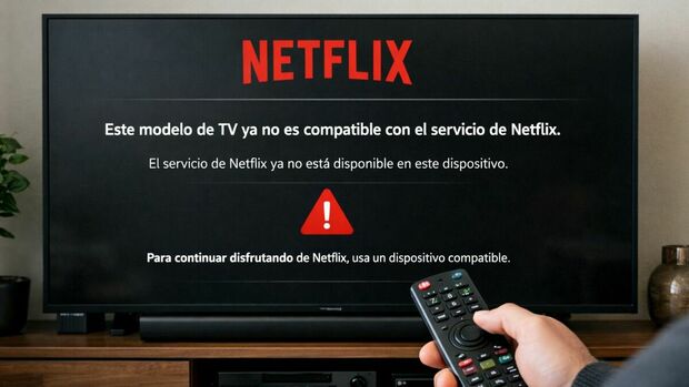 Televisores que dejarán de tener Netflix. Foto: Sora IA