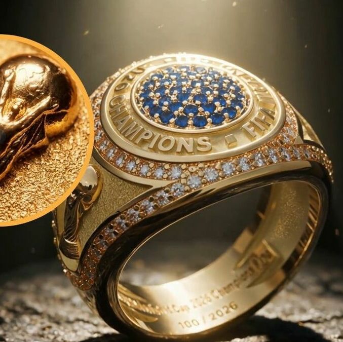 Se confeccionarán 2026 anillos de campeón del mundo para el Mundial 2026. (FIFA)