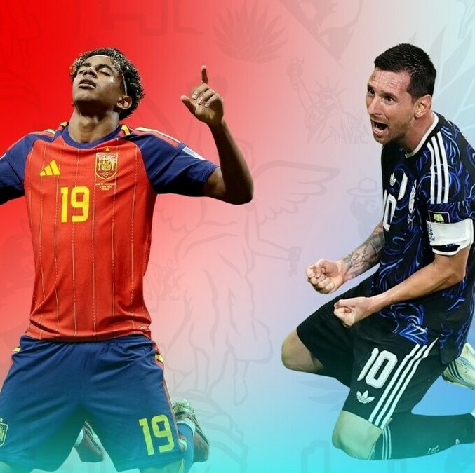 Lamine Yamal y Lionel Messi se enfrentarán en la Final del Mundial 2026 (Reuters)