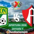 Apertura 2026: León vs Atlas Jornada 1 Liga MX (FOTO: Especial)