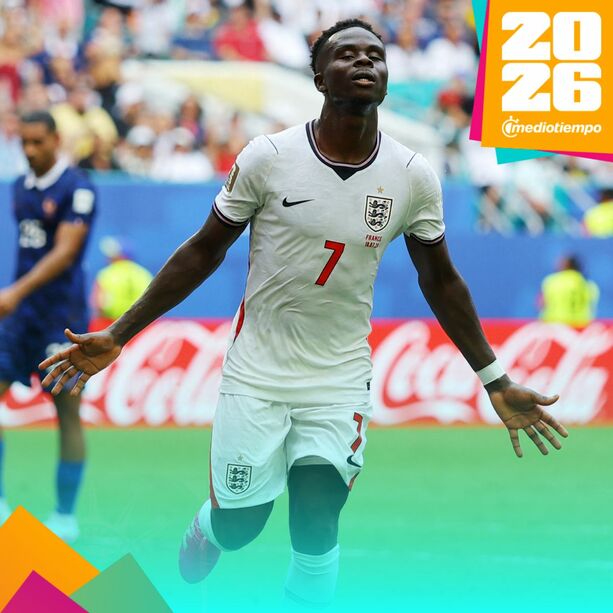 Bukayo Saka anotó doblete ante Francia (Reuters)
