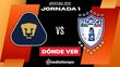 Dónde Ver Pumas vs. Pachuca Jornada 1 Apertura 2026