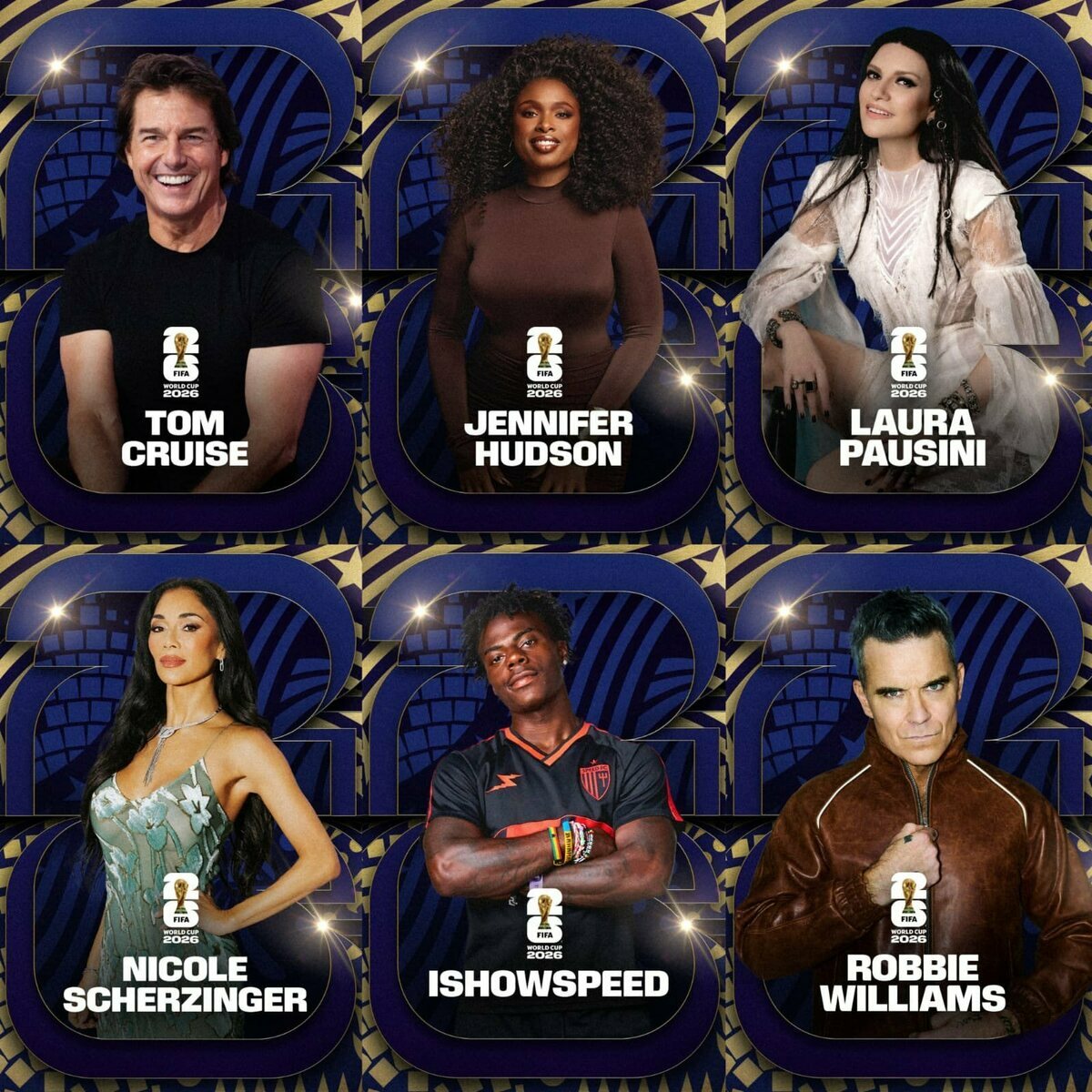 Tom Cruise, Laura Pausini, iShowSpeed, Robbie Williams y más se presentará en la Ceremonia de Clausura. (@FIFAWorldCup)