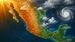 La Canícula coincidirá con otros fenómenos meteorológicos que provocarán contraste entre calor, lluvia y ciclones tropicales en México. Foto: ChatGPT
