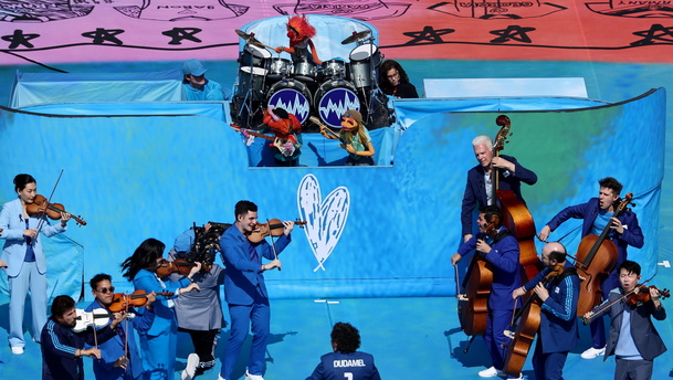 Gustavo Dudamel fue parte del show de Medio Tiempo de la Final del Mundial 2026 (Fotografía: EFE)