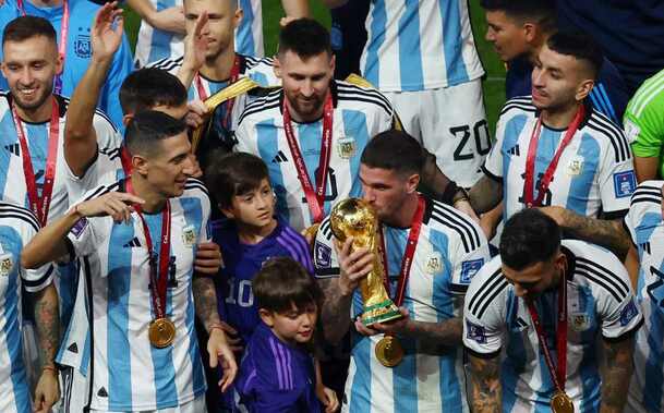 Rodrigo de Paul se proclamó Campeón con Argentina en Qatar 2022 (Reuters)