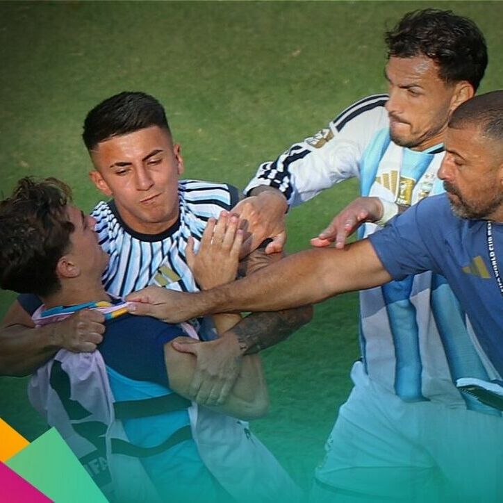 La final del Mundial 2026 se vio manchada por un conato de bronca (Reuters)