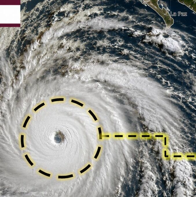 Huracán Fausto: esta es su ruta y los efectos previstos en México | Foto: CONAGUA y Gemini