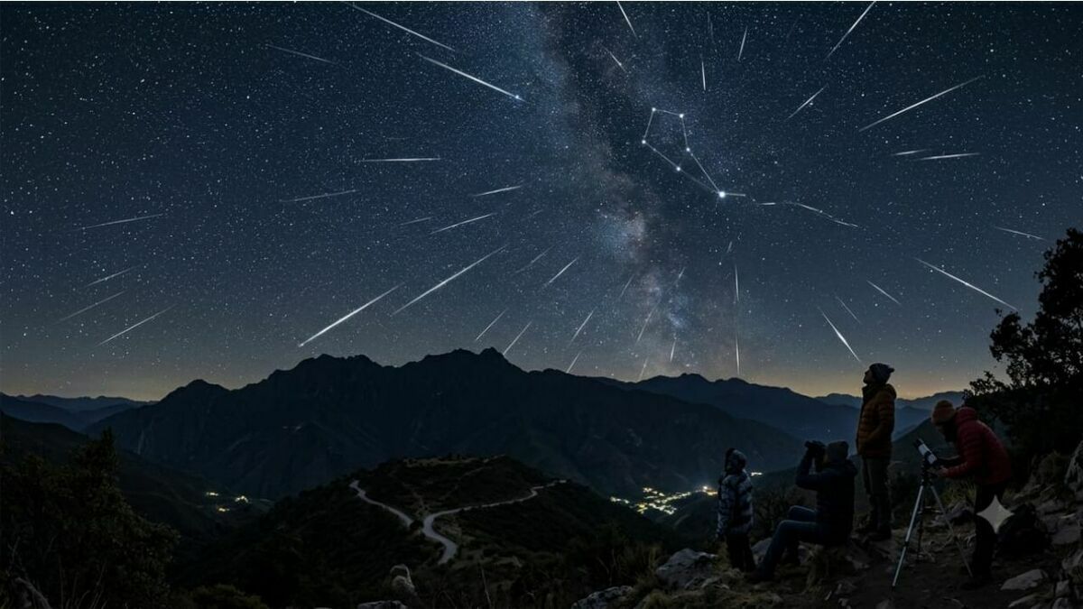 Bootidas 2026: a qué hora ver la lluvia de meteoros que podría sorprender con decenas de estrellas fugaces (FOTO: IA Gemnini)