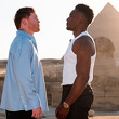 Canelo y Mbilli tuvieron su primer careo en Egipto. (Foto: X @Canelo)