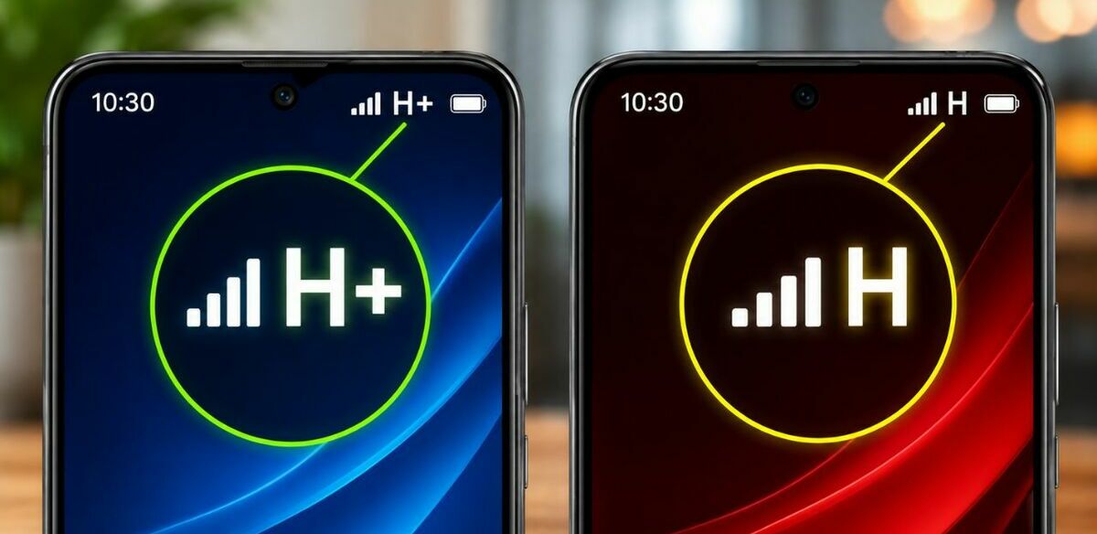 ¿Qué es H y H+ en el celular? Diferencias y cuándo aparece. (Foto: ChatGPT).
