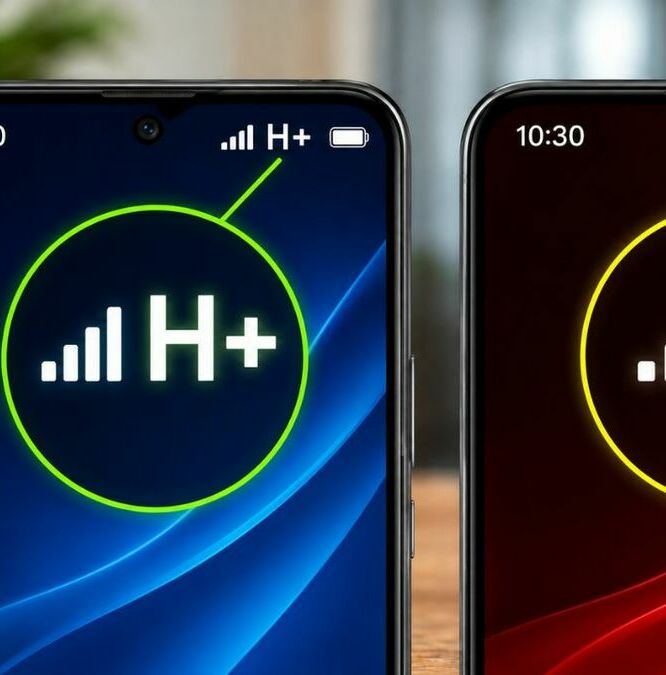 ¿Qué es H y H+ en el celular? Diferencias y cuándo aparece. (Foto: ChatGPT).