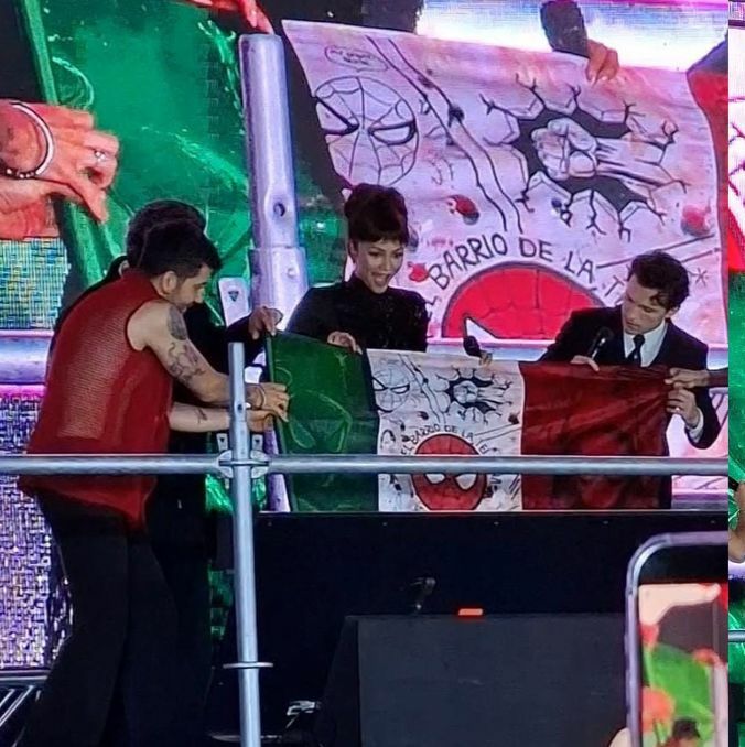 ¿Sanción por bandera con Spiderman? | Foto: Fátima Vázquez