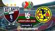 Apertura 2026 Atlante vs América Jornada 2 Liga MX (FOTO:Especial)