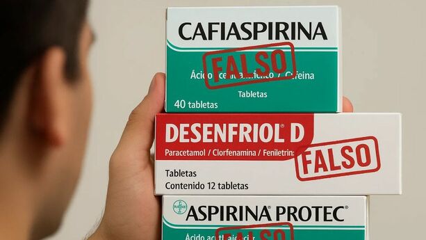 Autoridades sanitarias detectan productos falsos de Aspirina y DESENFRIOL D