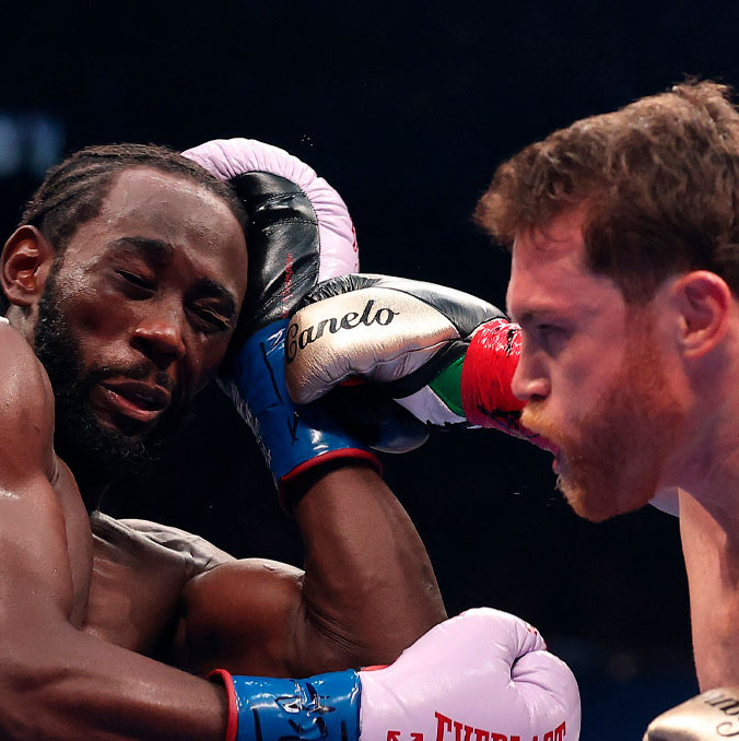 Canelo Álvarez no pudo ante Crawford. (Foto: AFP)