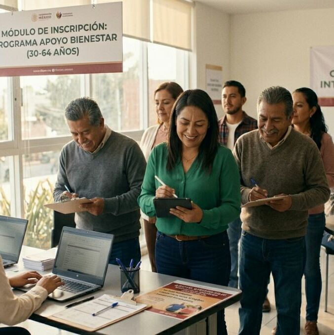 Lanzan convocatoria de apoyo bienestar para hombres y mujeres de 30 a 64 años | Foto: Gemini AI