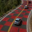 India implementó carreteras de color rojo en zonas donde es frecuente el cruce de fauna silvestre. Foto: ChatGPT
