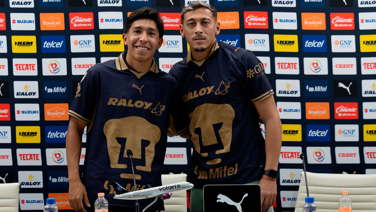 Luciano Herrera y Víctor Arteaga fueron presentados. (Foto: X @PumasMX)