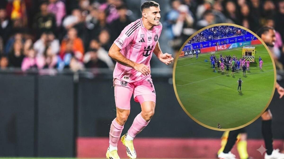Germán Berterame quedó noqueado tras un fuerte choque
