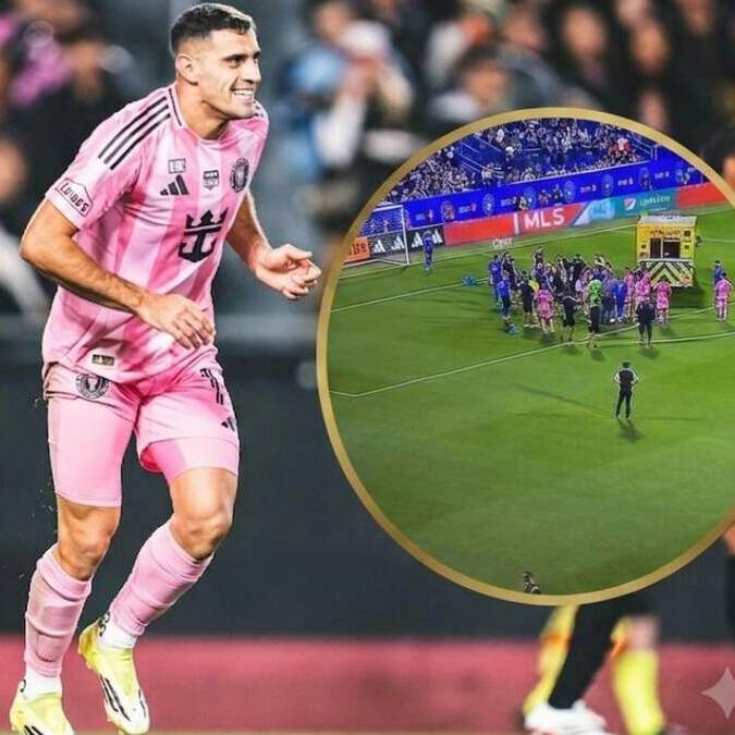 Berterame fue llevado a un hospital (@InterMiamiCF)
