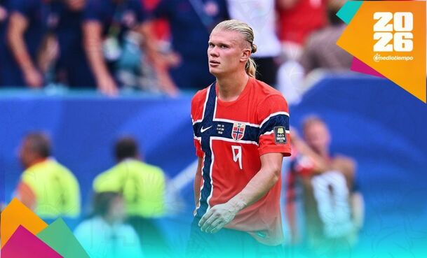 Erling Haaland no pudo evitar la eliminación de Noruega ante Inglaterra (Fotografía: Mexsport)