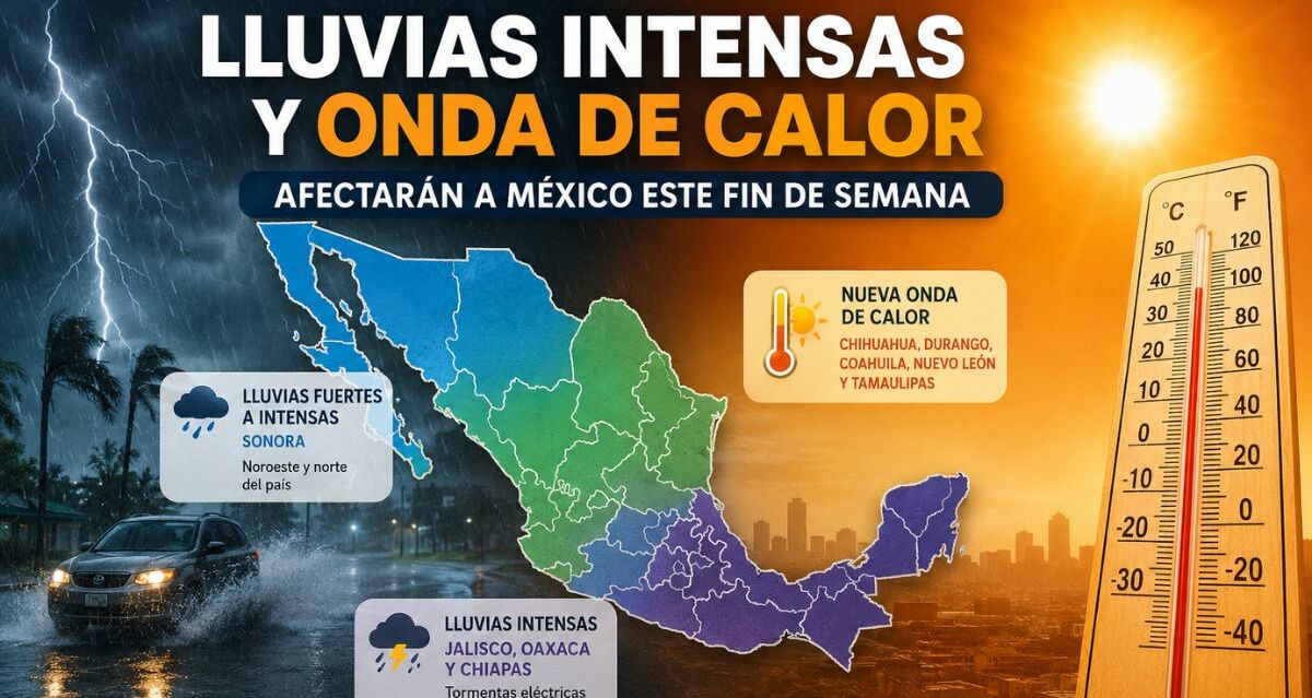 Genevieve y el monzón mexicano activan alerta por lluvias; estos estados tendrán el peor clima | Foto: ChatGPT
