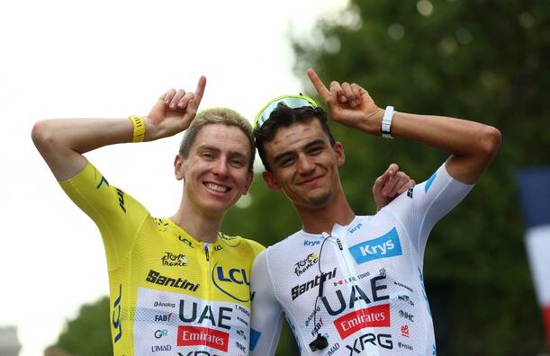 Del Toro es el primer mexicano en subir al podio en el Tour de Francia / Reuters