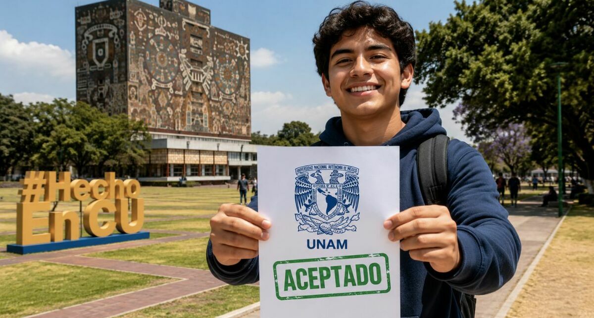 Estos aspirantes SÍ podrán ingresar a la UNAM en 2026, pese a polémica por examen de admisión. (ChatGPT).