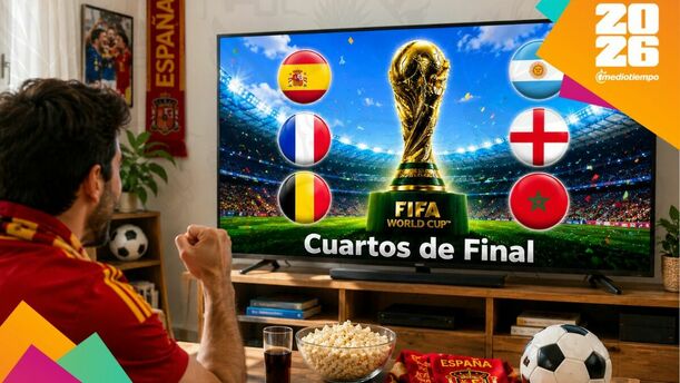 Partidos de Cuartos de Final del Mundial 2026 que irán por TV abierta. (Foto: ChatGPT).
