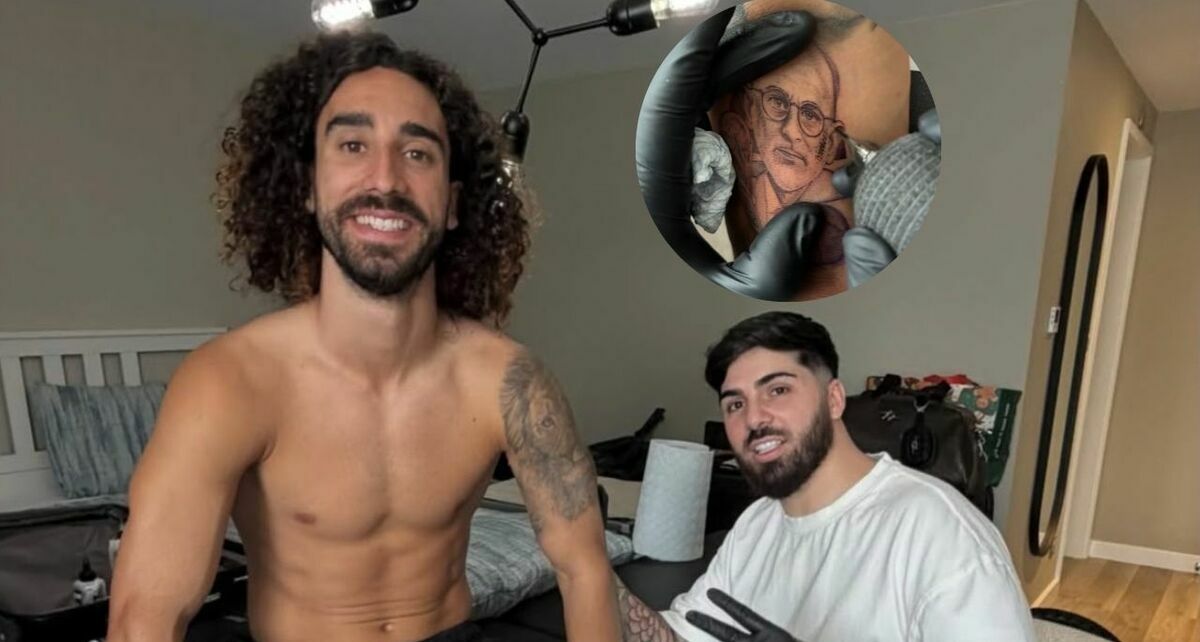La promesa más inesperada: Cucurella inmortaliza a Luis de la Fuente con un tatuaje. (@cucurella3 IG).