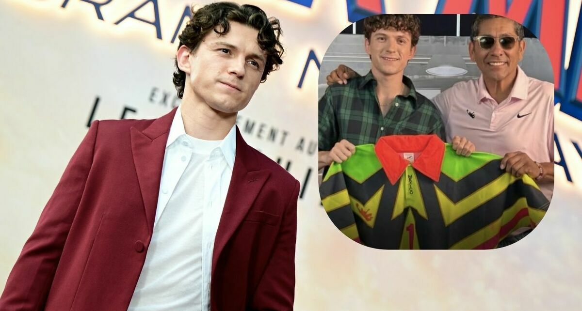 Tom Holland recibe épico regalo de Jorge Campos. (Foto: @SpiderManMovie y @SoyJorgeCampos1).