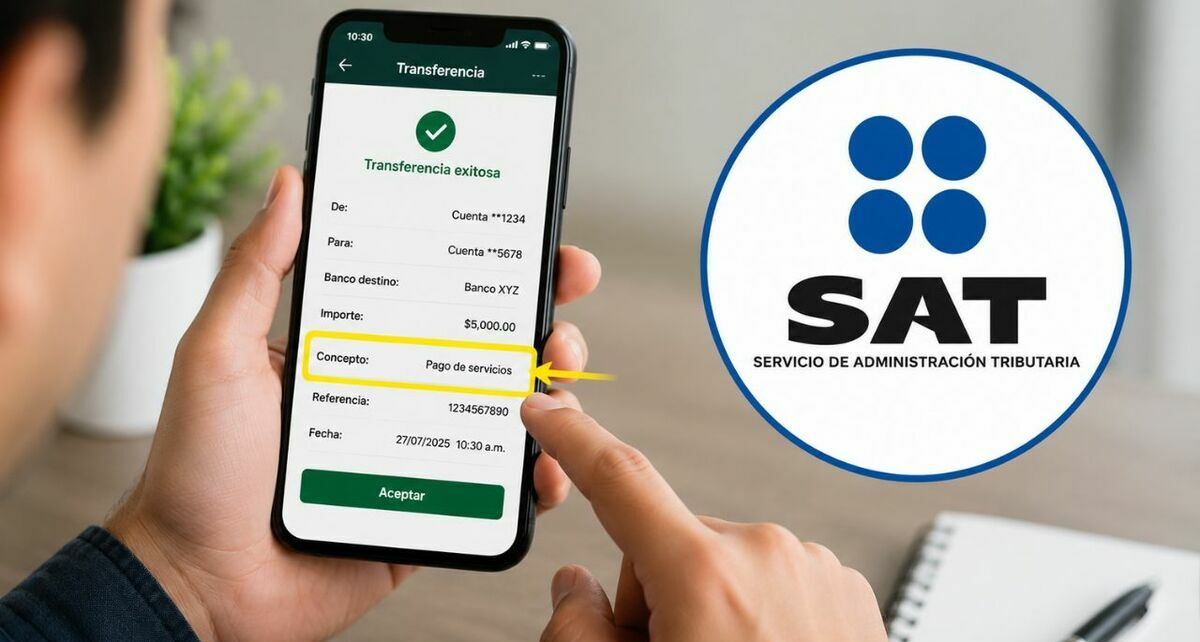 ¿Es riesgoso escribir ciertas palabras en una transferencia? Esto dice el SAT (Foto: ChatGPT).