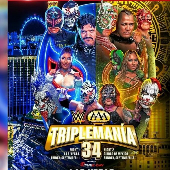 La Triplemanía 34 se mudará al icónico MGM Grand de Las Vegas, Nevada. (@WWE/X)
