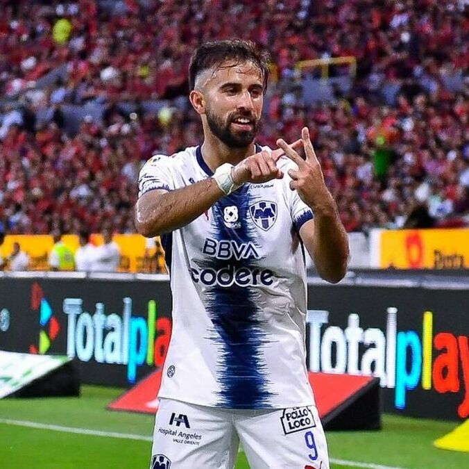 Diego Rossi consiguió la anotación de los Rayados que le dio la victoria sobre Atlas (Fotografía: Mexsport)