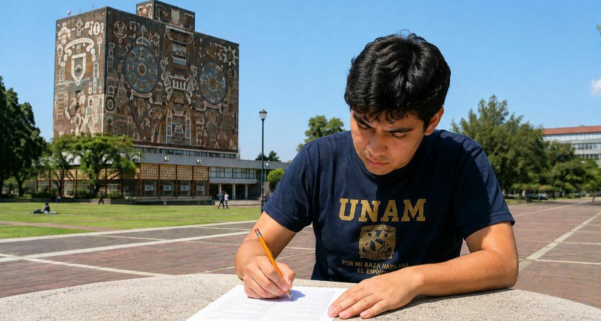 La UNAM aplicará un examen de control a un grupo de aspirantes tras detectar irregularidades en el proceso de admisión. Foto: ChatGPT