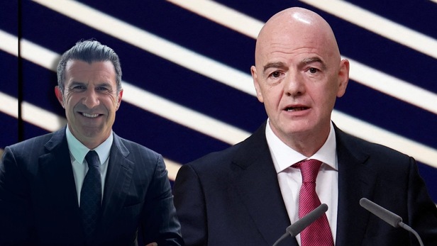 Luis Figo pidió la renuncia de Infantino como presidente de la FFA (Reuters | @luis__figo)