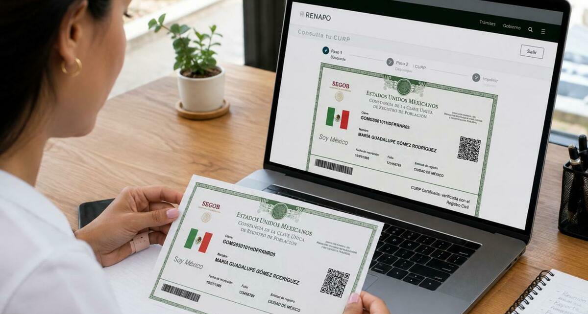¿Cómo obtener la CURP en línea? Así puedes descargarla e imprimirla. Foto: ChatGPT