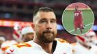 Travis Kelce sorprende por su nuevo estado físico tras su boda con Taylor Swift. FOTO: Reuters / Captura @LangmanVince