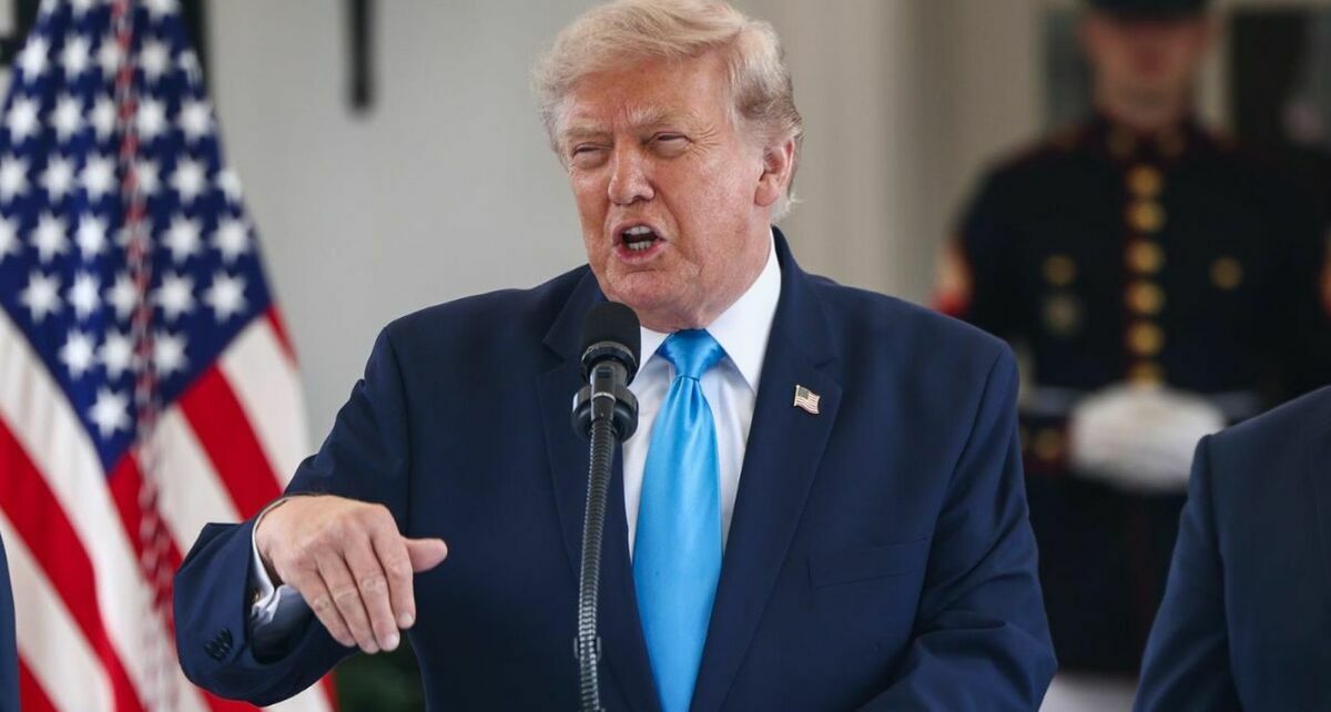 Trump estuvo en Los Ángeles poco después de encontrar al sujeto armado. (Foto: EFE)