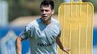 Chucky Lozano, durante su primer entrenamiento con el LA Galaxy. FOTO: @LAGalaxy