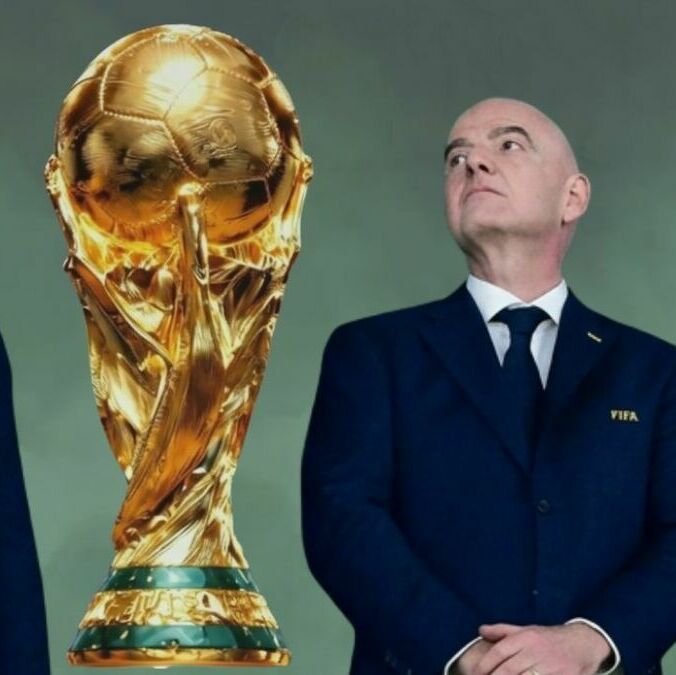 Alejandro Domínguez mostró su apoyo a Gianni Infantino (Fotografía: Mexsport)