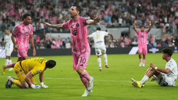 Lionel Messi fue el verdugo del San Luis (Reuters)