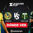 América vs. Portland Timbers: horario y canal de partido J2 Leagues Cup 2026. (Especial).