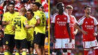 Dortmund venció 2-3 al Arsenal y se llevó la Emirates Cup 2026 (Reuters)