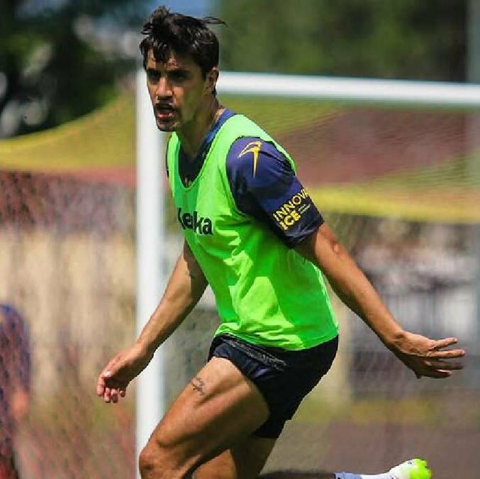 Josecarlos van rankin, durante un entrenamiento con el Atlético Morelia. FOTO: @vanrankin0