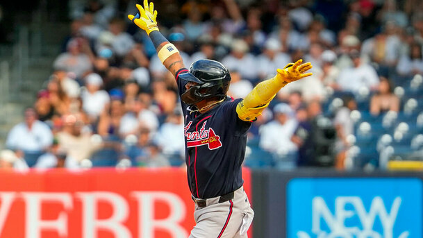 Ronald Acuña Jr. llega al juego bateando .247 con 12 jonrones. (Foto: MLB.com)